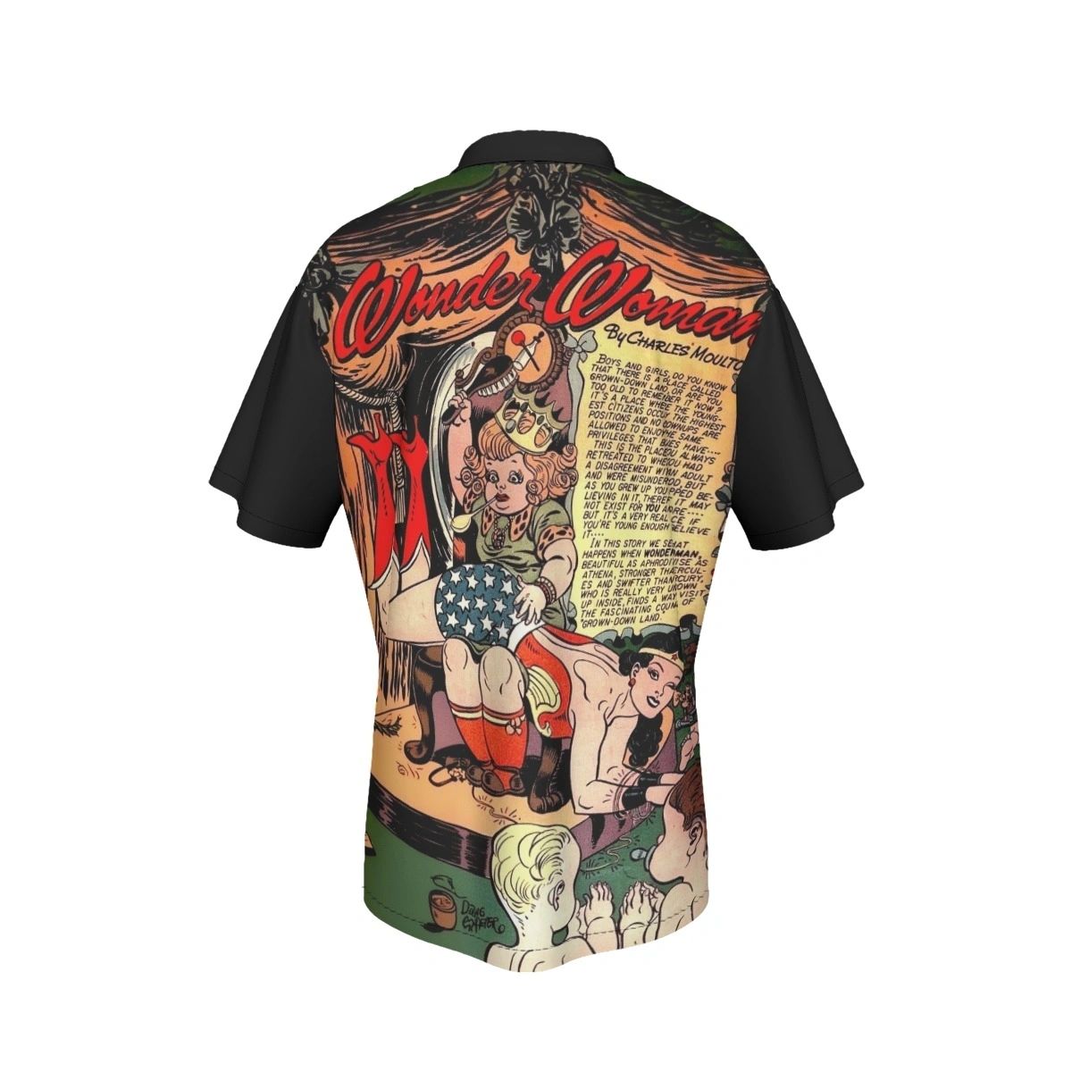 WONDER WOMAN GETS SPANKED ALL OVER PRINT SHIRT AND TANK -Sensation Comics #31