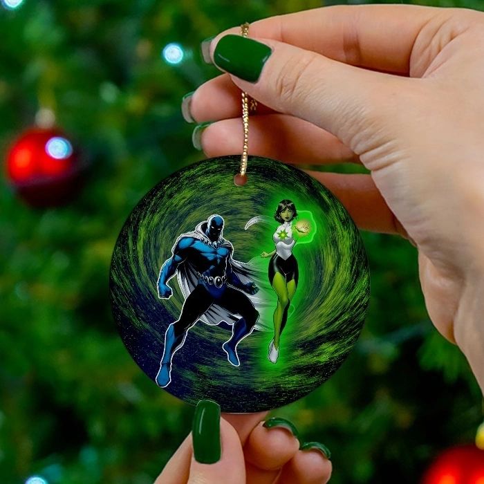 OBSIDIAN AND JADE READY CHRISTMAS TREE ORNAMENT