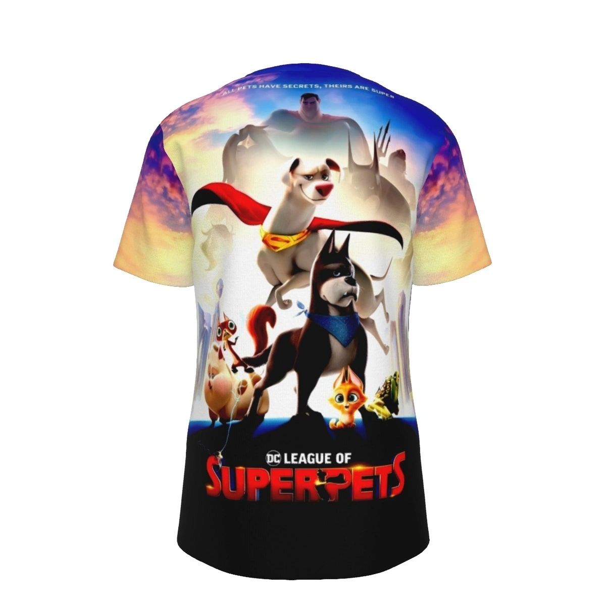 DC LEGION OF SUPERPETS ALL OVER PRINT SHIRT AND TANK