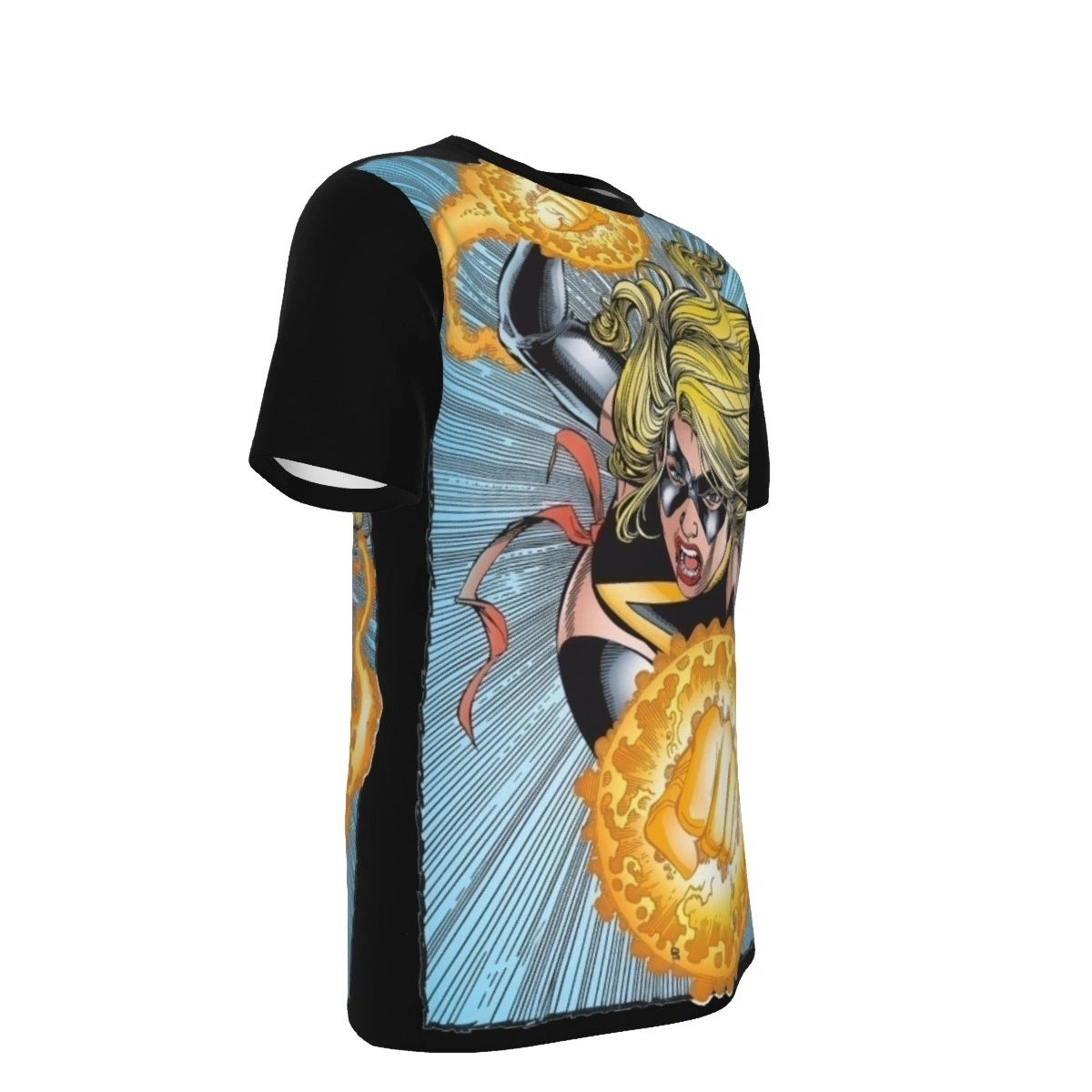 MS MARVEL PINUP ALL OVER PRINT SHIRT AND TANK - GEORGE PEREZ ART
