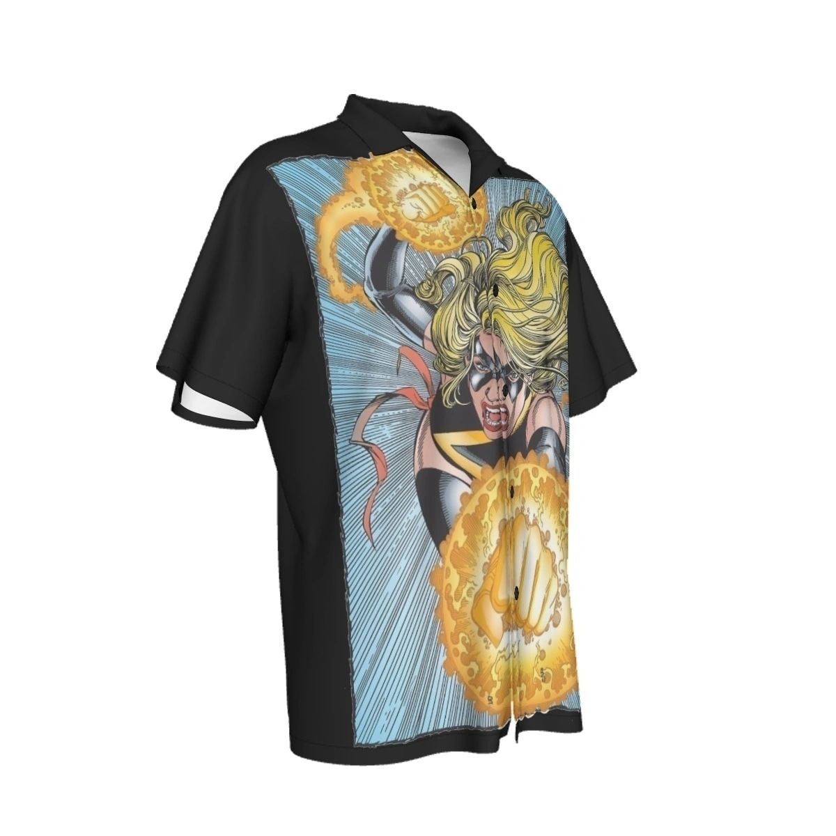 MS MARVEL PINUP ALL OVER PRINT SHIRT AND TANK - GEORGE PEREZ ART