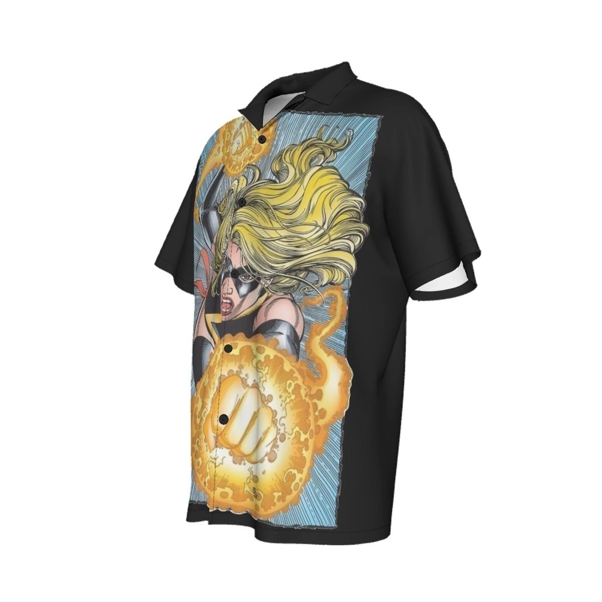 MS MARVEL PINUP ALL OVER PRINT SHIRT AND TANK - GEORGE PEREZ ART