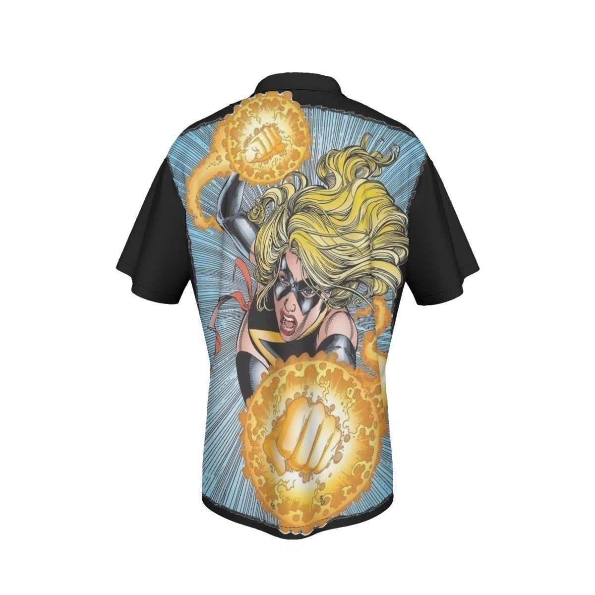 MS MARVEL PINUP ALL OVER PRINT SHIRT AND TANK - GEORGE PEREZ ART