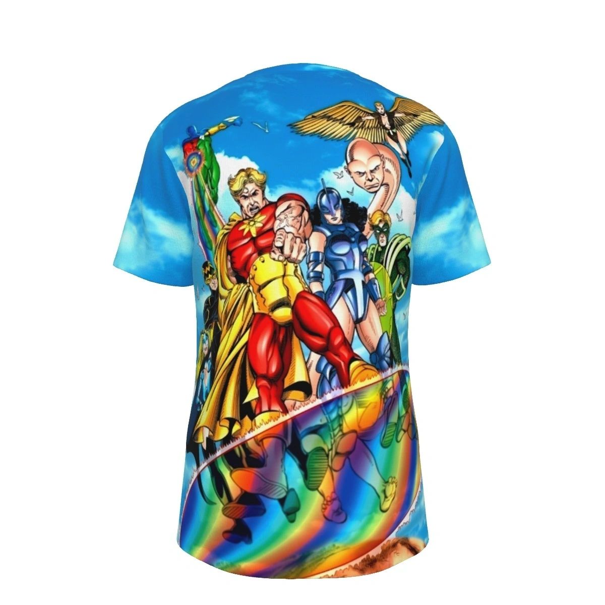 SQUADRON SUPERME PINUP ALL OVER PRINT SHIRT AND TANK - GEORGE PEREZ ART