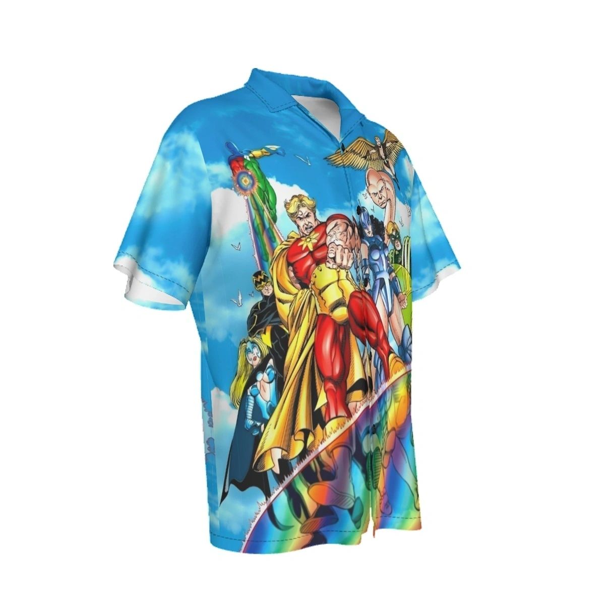 SQUADRON SUPERME PINUP ALL OVER PRINT SHIRT AND TANK - GEORGE PEREZ ART