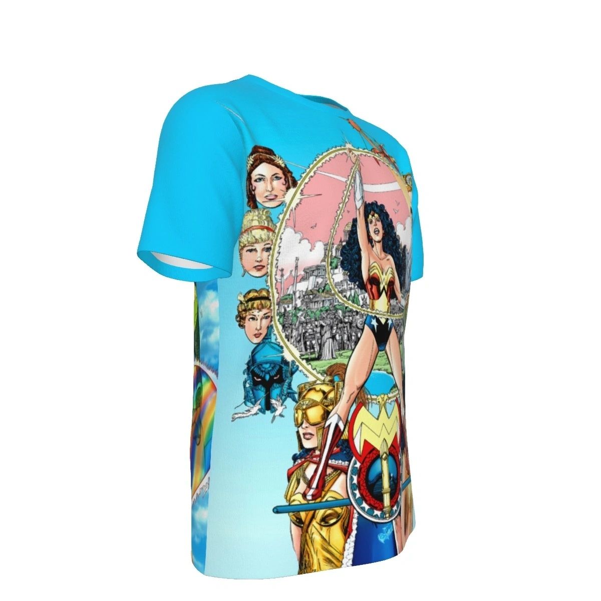 WONDER WOMAN 96 PINUP ALL OVER PRINT SHIRT AND TANK - GEORGE PEREZ ART