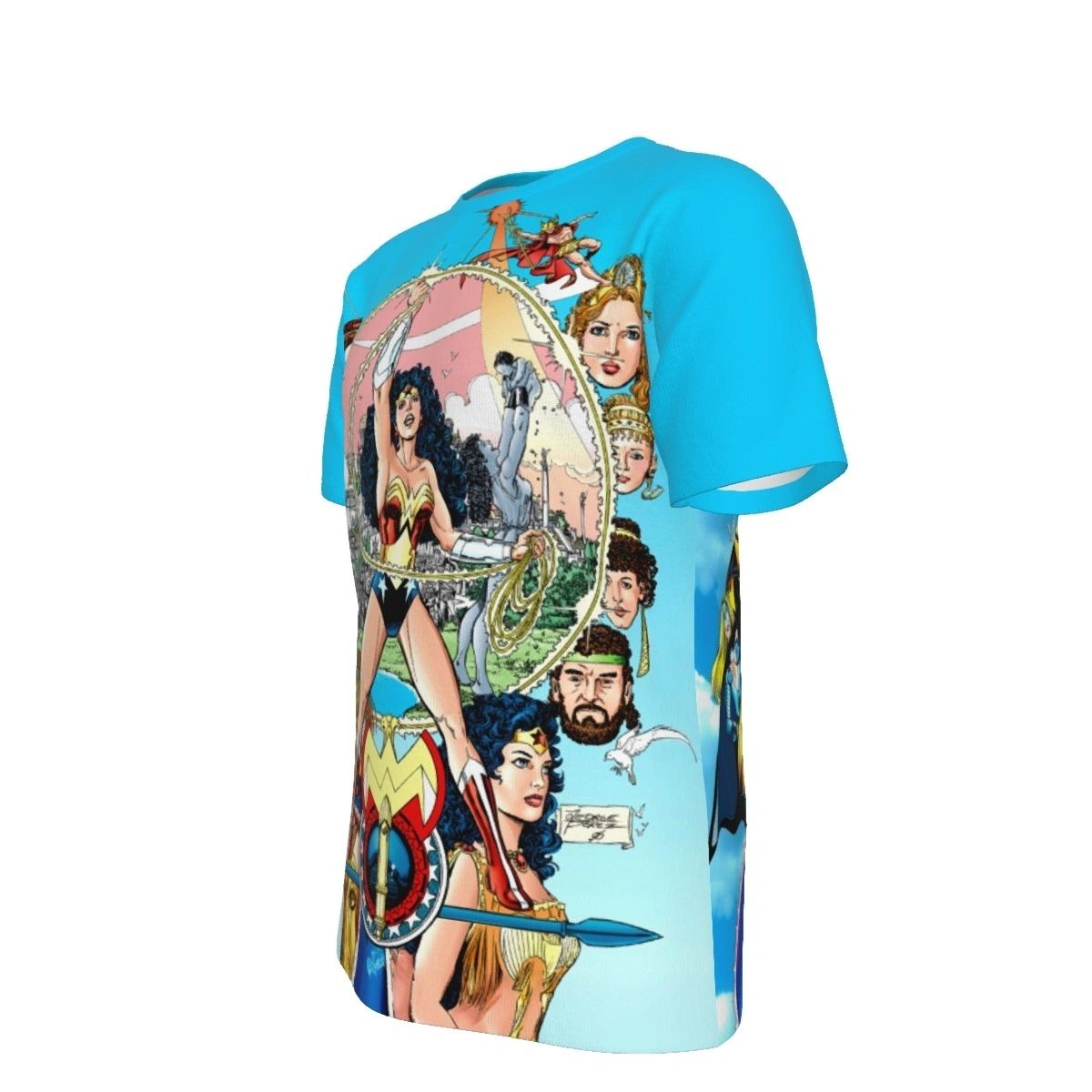 WONDER WOMAN 96 PINUP ALL OVER PRINT SHIRT AND TANK - GEORGE PEREZ ART