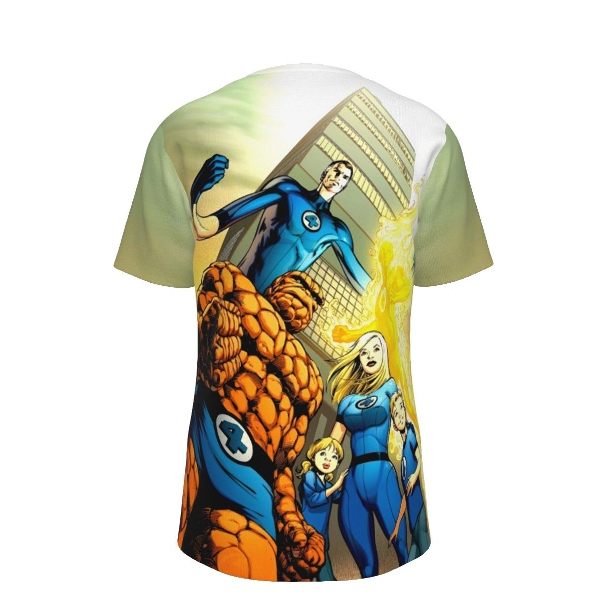 FANTASTIC FOUR FAMILY PINUP ALL OVER PRINT SHIRT AND TANK