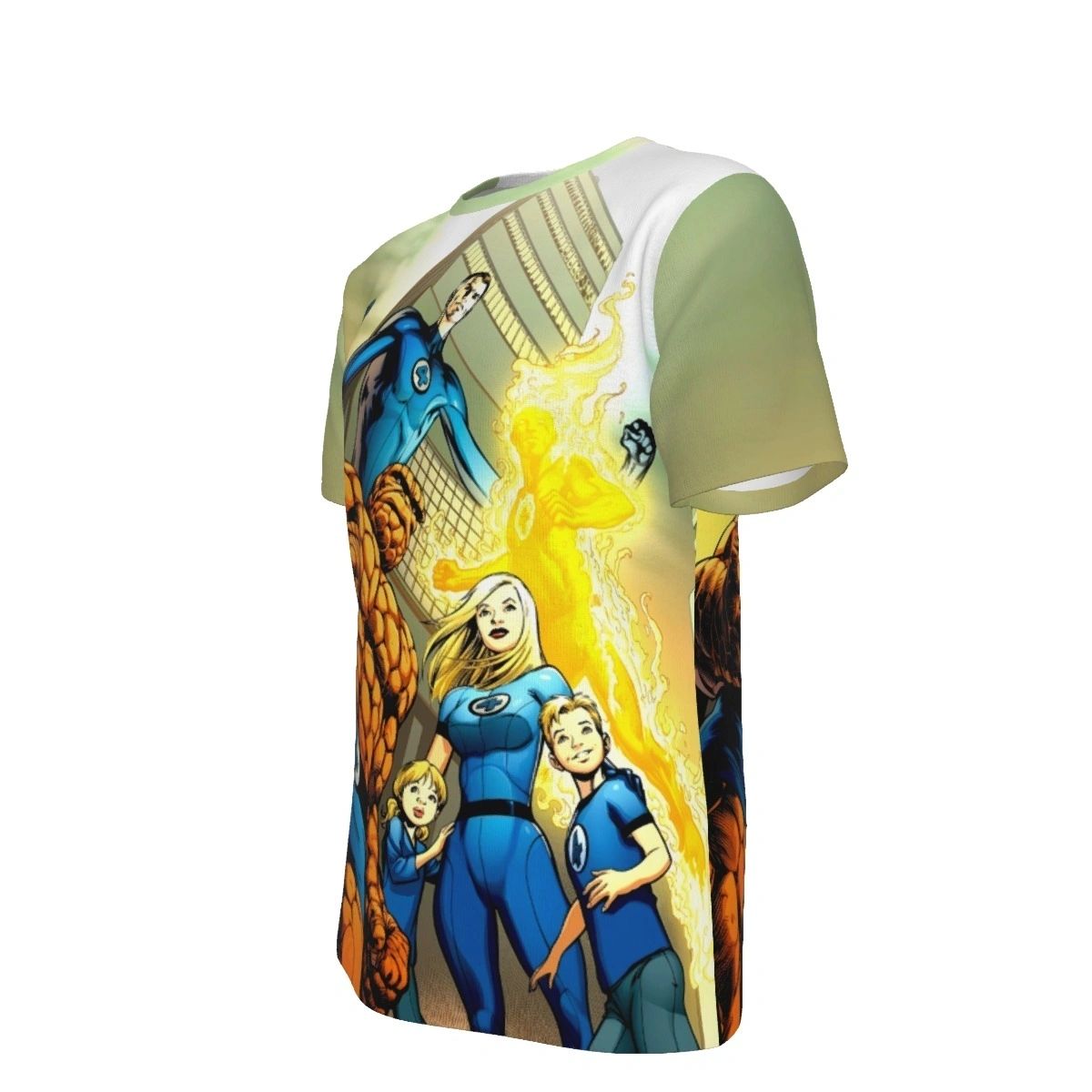 FANTASTIC FOUR FAMILY PINUP ALL OVER PRINT SHIRT AND TANK
