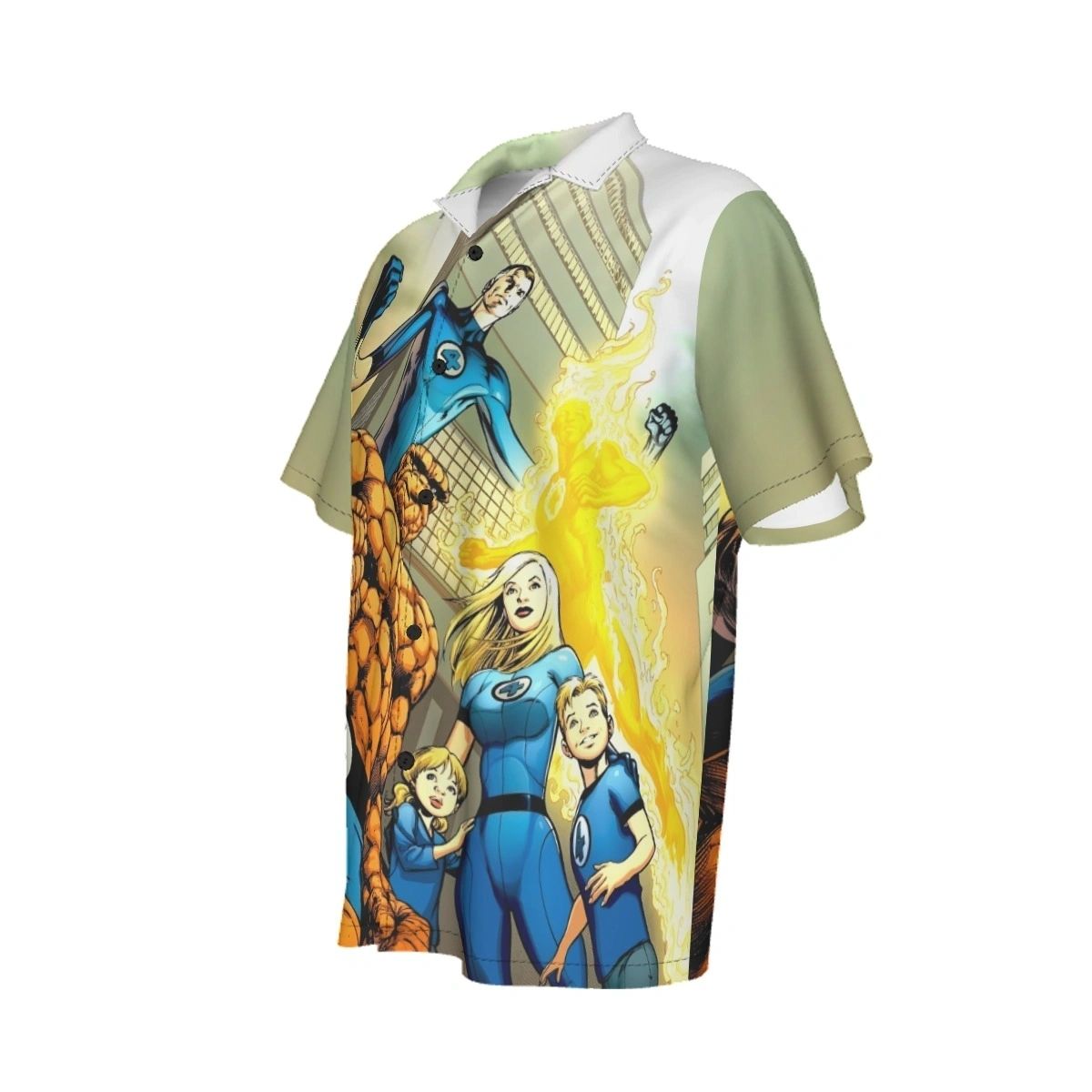 FANTASTIC FOUR FAMILY PINUP ALL OVER PRINT SHIRT AND TANK