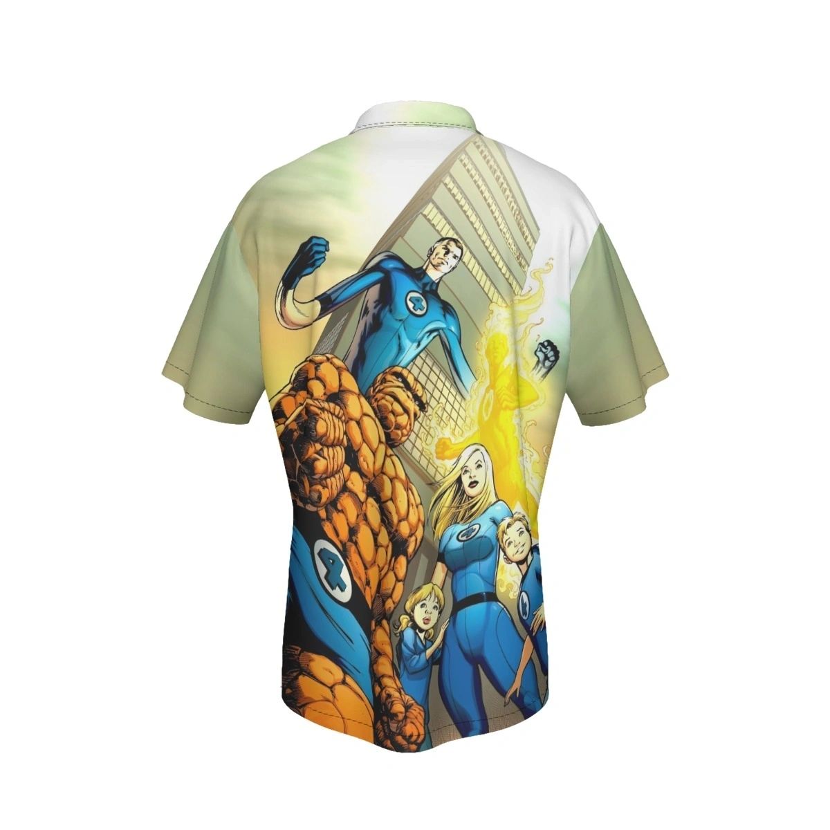 FANTASTIC FOUR FAMILY PINUP ALL OVER PRINT SHIRT AND TANK