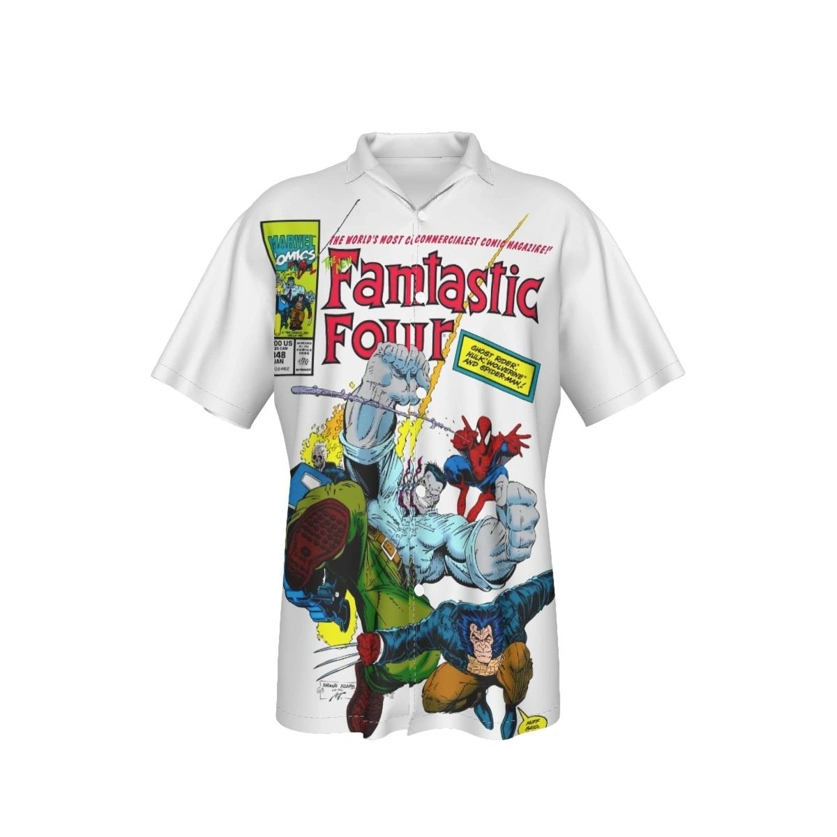 FANTASTIC FOUR 348 ALL OVER PRINT SHIRT AND TANK