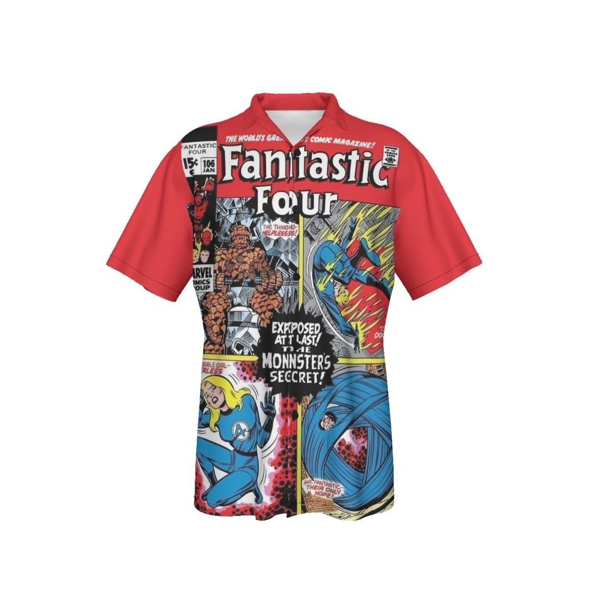 FANTASTIC FOUR 106 ALL OVER PRINT SHIRT AND TANK