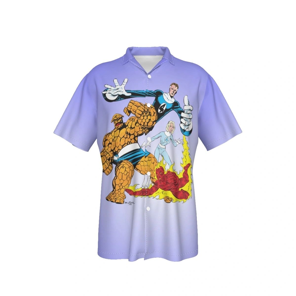 FANTASTIC FOUR BYRNE CUT OUT ALL OVER PRINT SHIRT AND TANK
