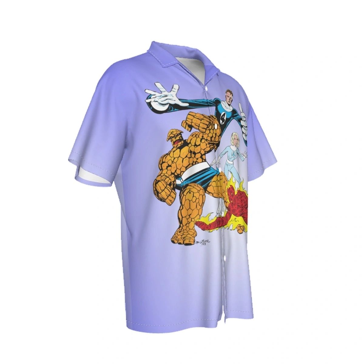 FANTASTIC FOUR BYRNE CUT OUT ALL OVER PRINT SHIRT AND TANK