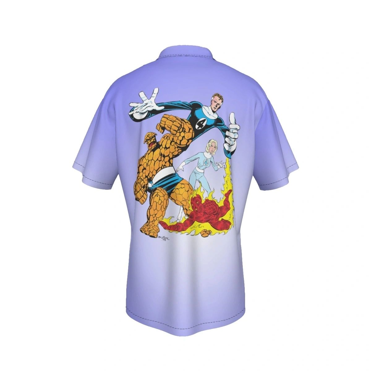 FANTASTIC FOUR BYRNE CUT OUT ALL OVER PRINT SHIRT AND TANK