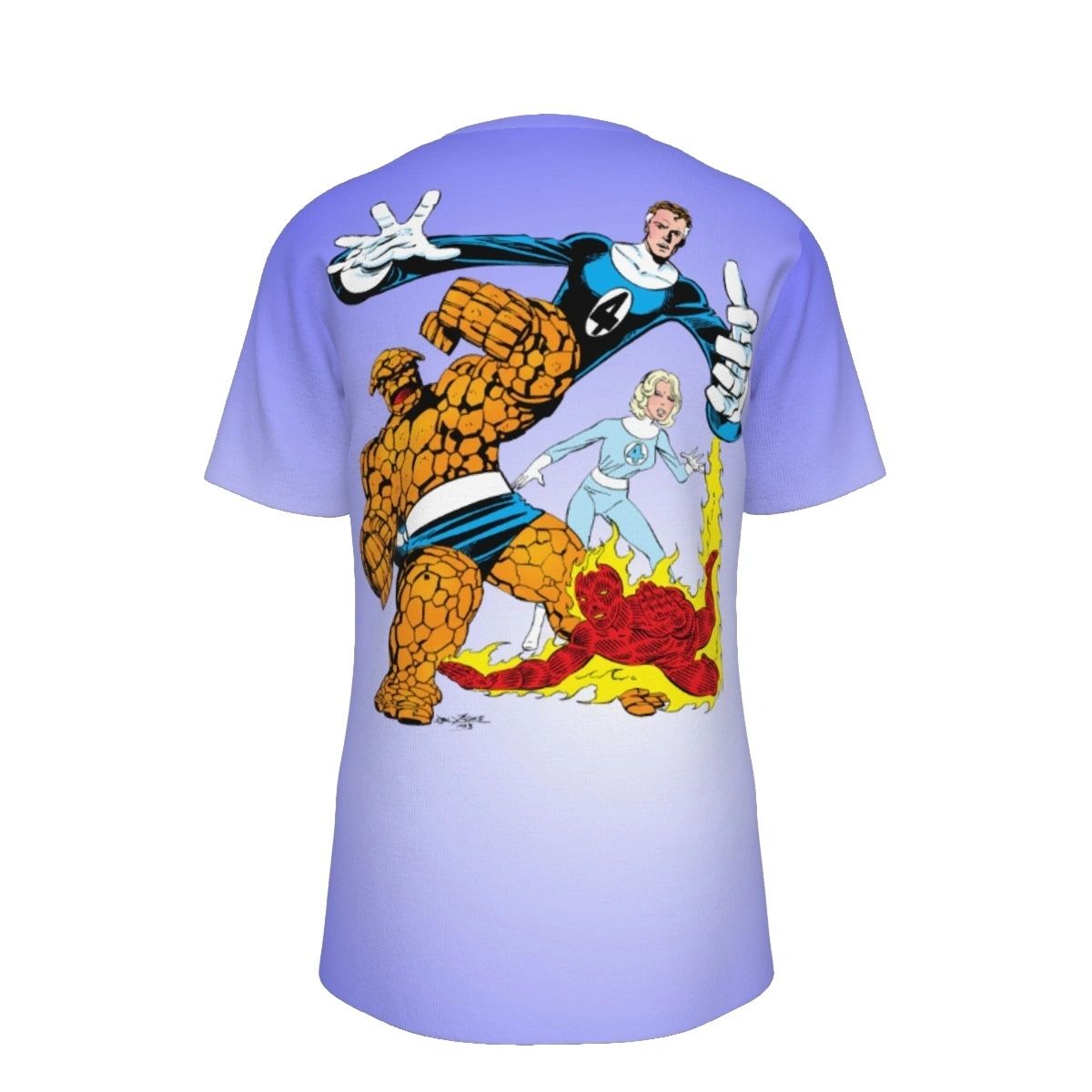 FANTASTIC FOUR BYRNE CUT OUT ALL OVER PRINT SHIRT AND TANK