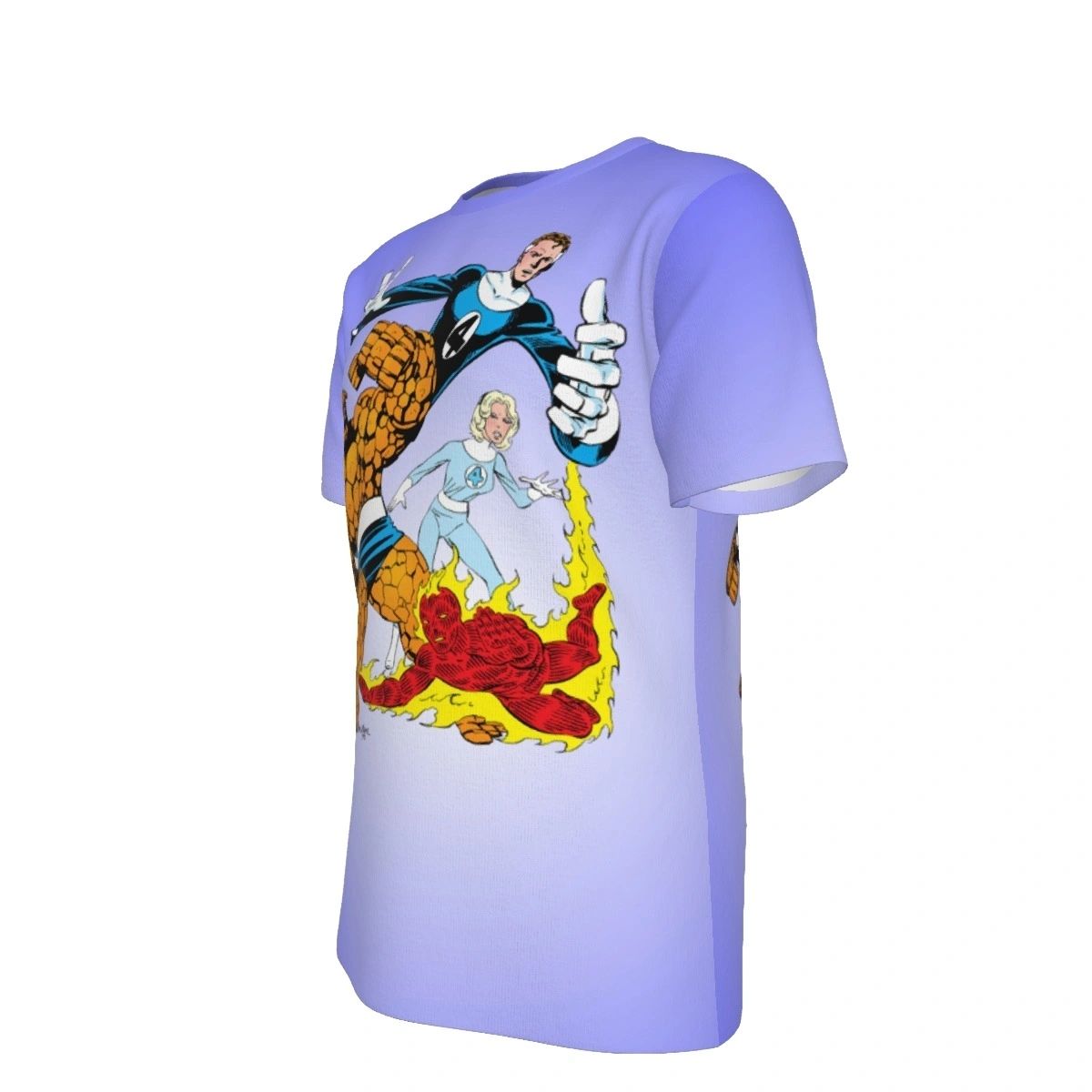 FANTASTIC FOUR BYRNE CUT OUT ALL OVER PRINT SHIRT AND TANK
