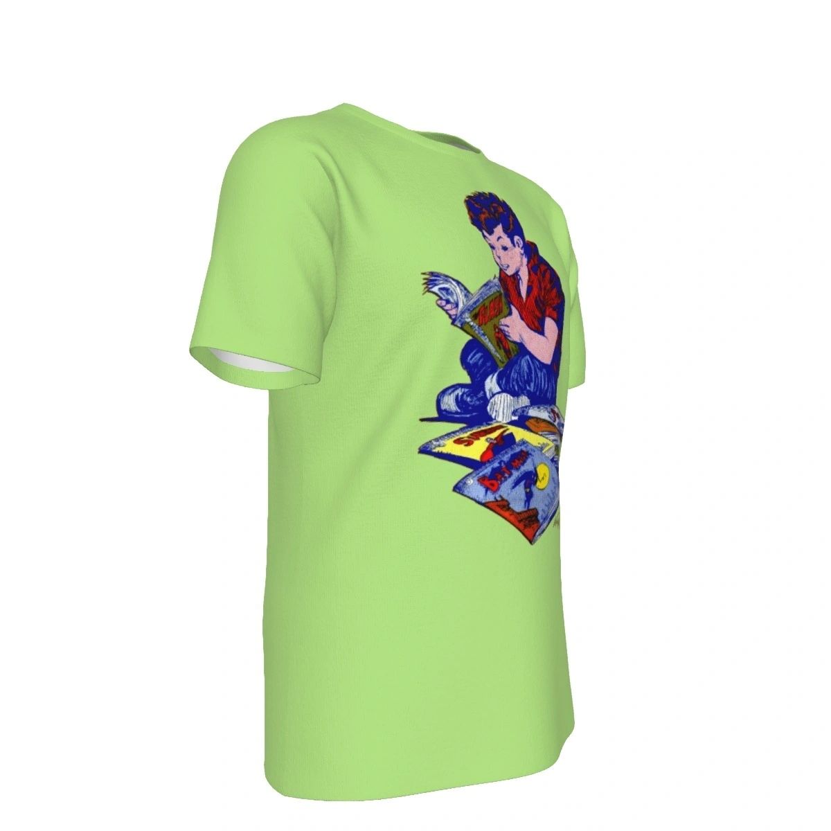 BOY READING COMICS ALL OVER PRINT SHIRT AND TANK - CARMEN INFANTINO