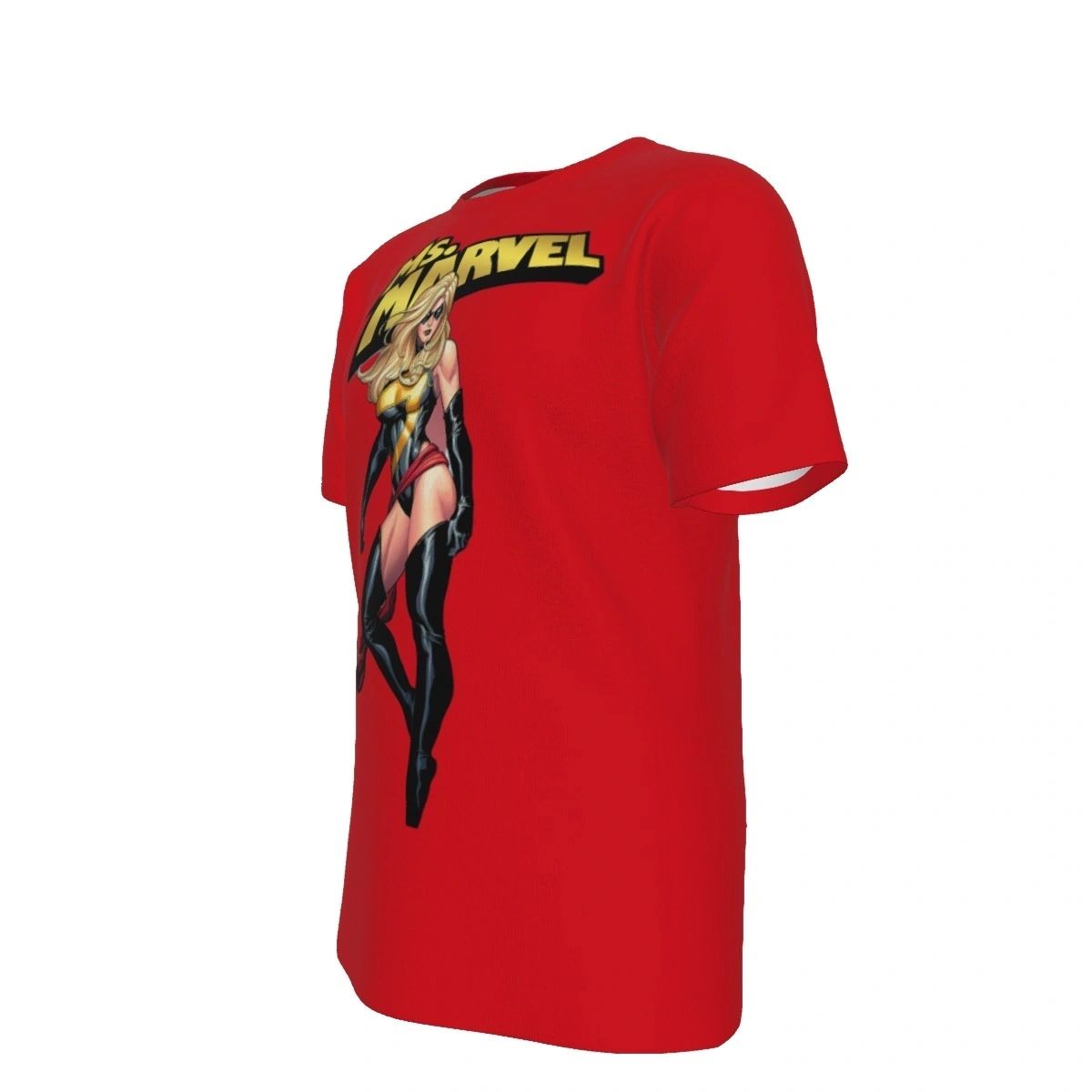 MS MARVEL CUT OUT ALL OVER PRINT SHIRT AND TANK