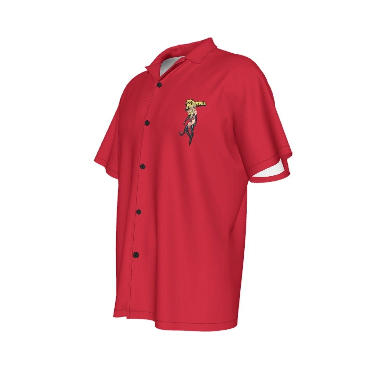 MS MARVEL CUT OUT ALL OVER PRINT SHIRT AND TANK