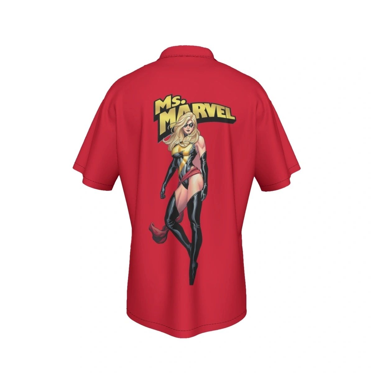 MS MARVEL CUT OUT ALL OVER PRINT SHIRT AND TANK