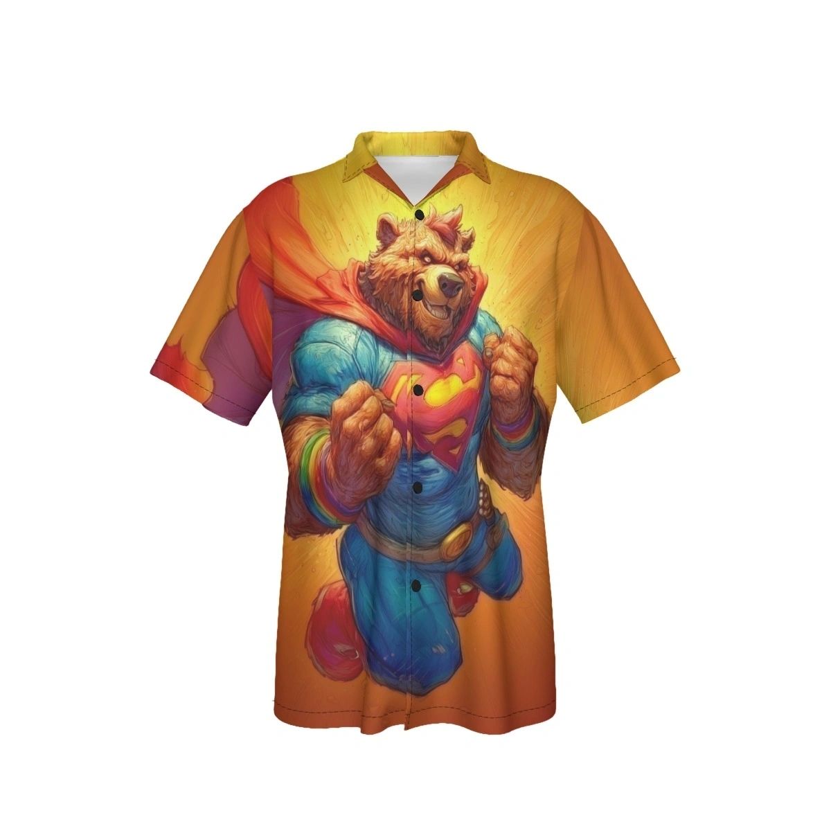 SUPA-BEAR ALL OVER PRINT SHIRT AND TANK