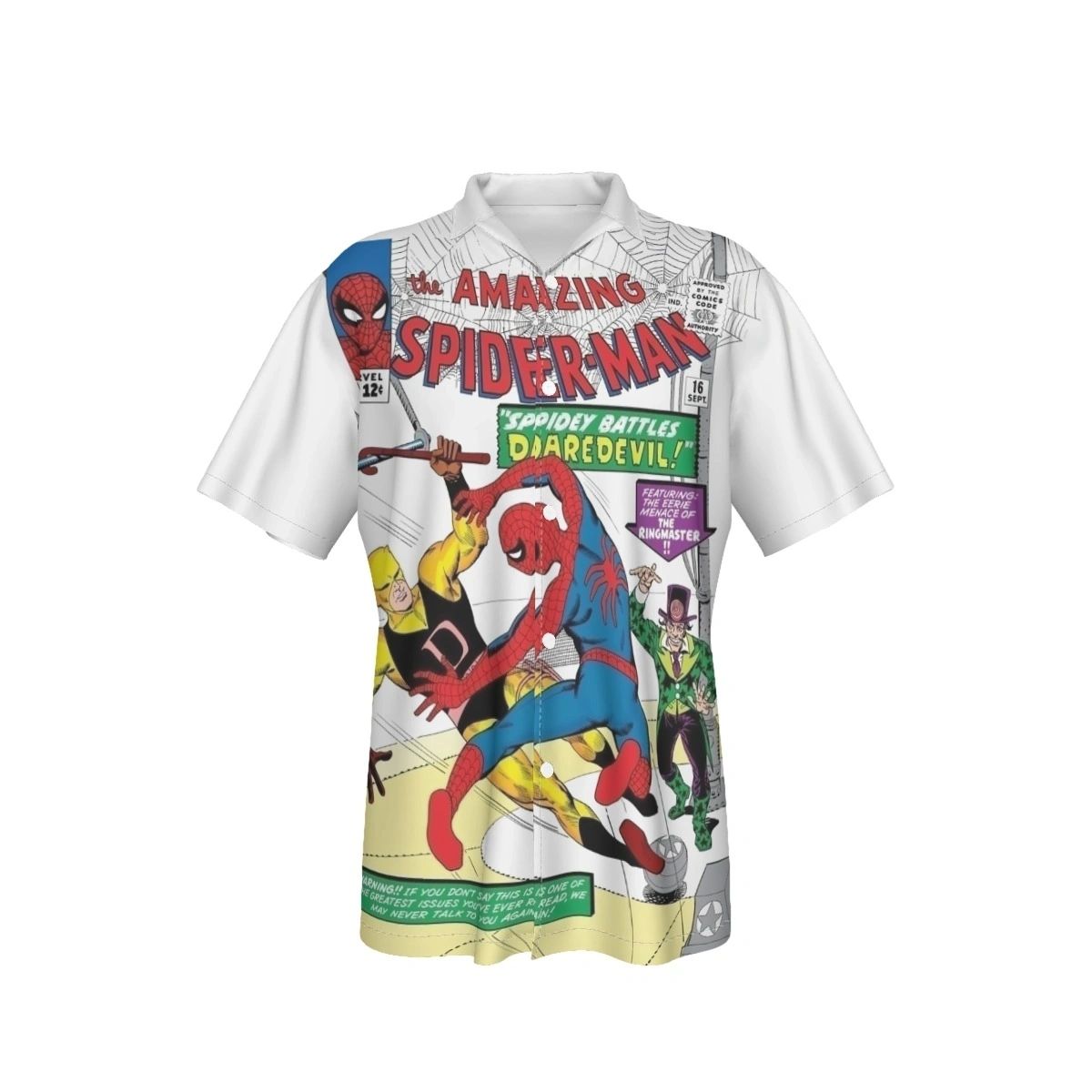 SPIDERMAN 14 ALL OVER PRINT SHIRT AND TANK