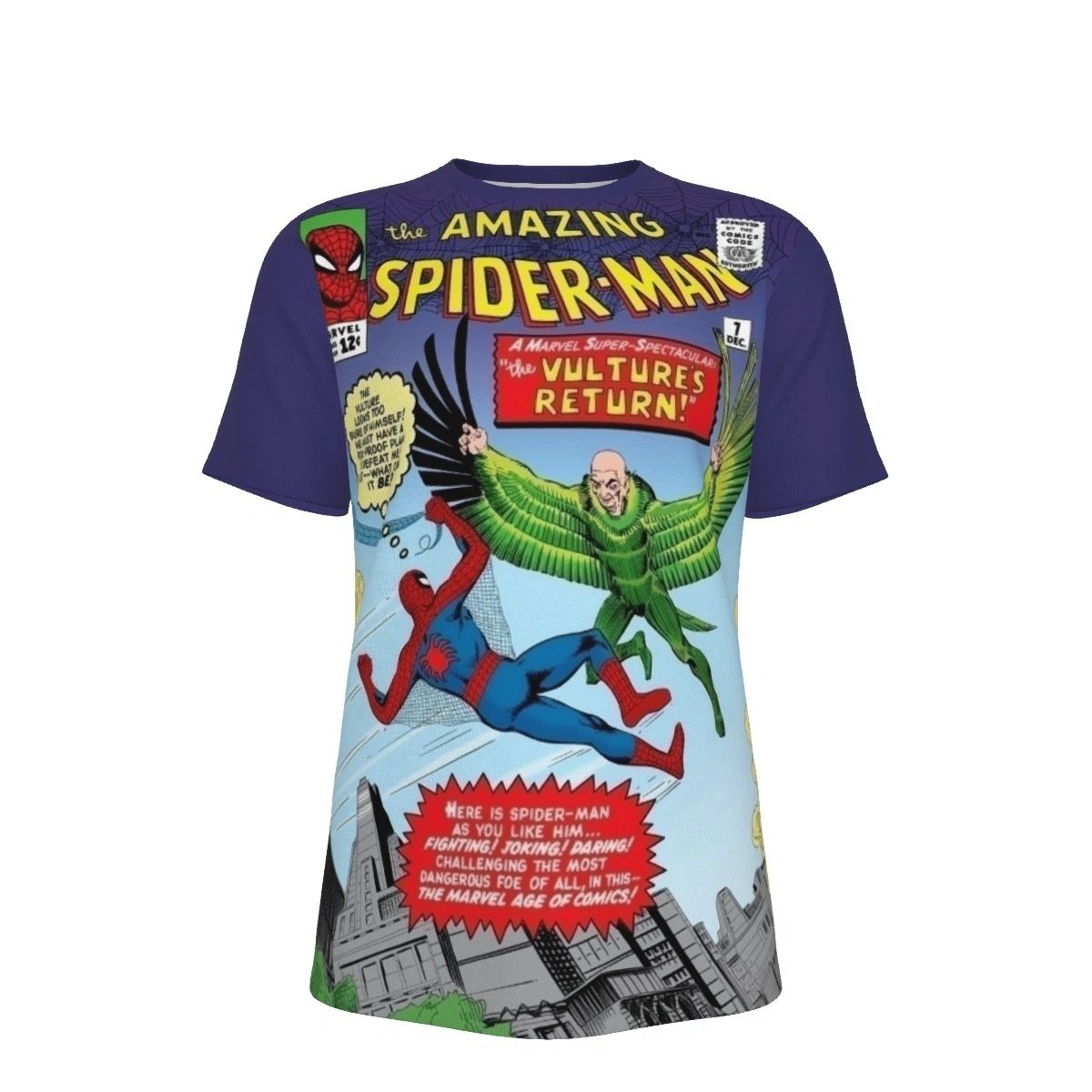 SPIDERMAN 7 ALL OVER PRINT SHIRT AND TANK