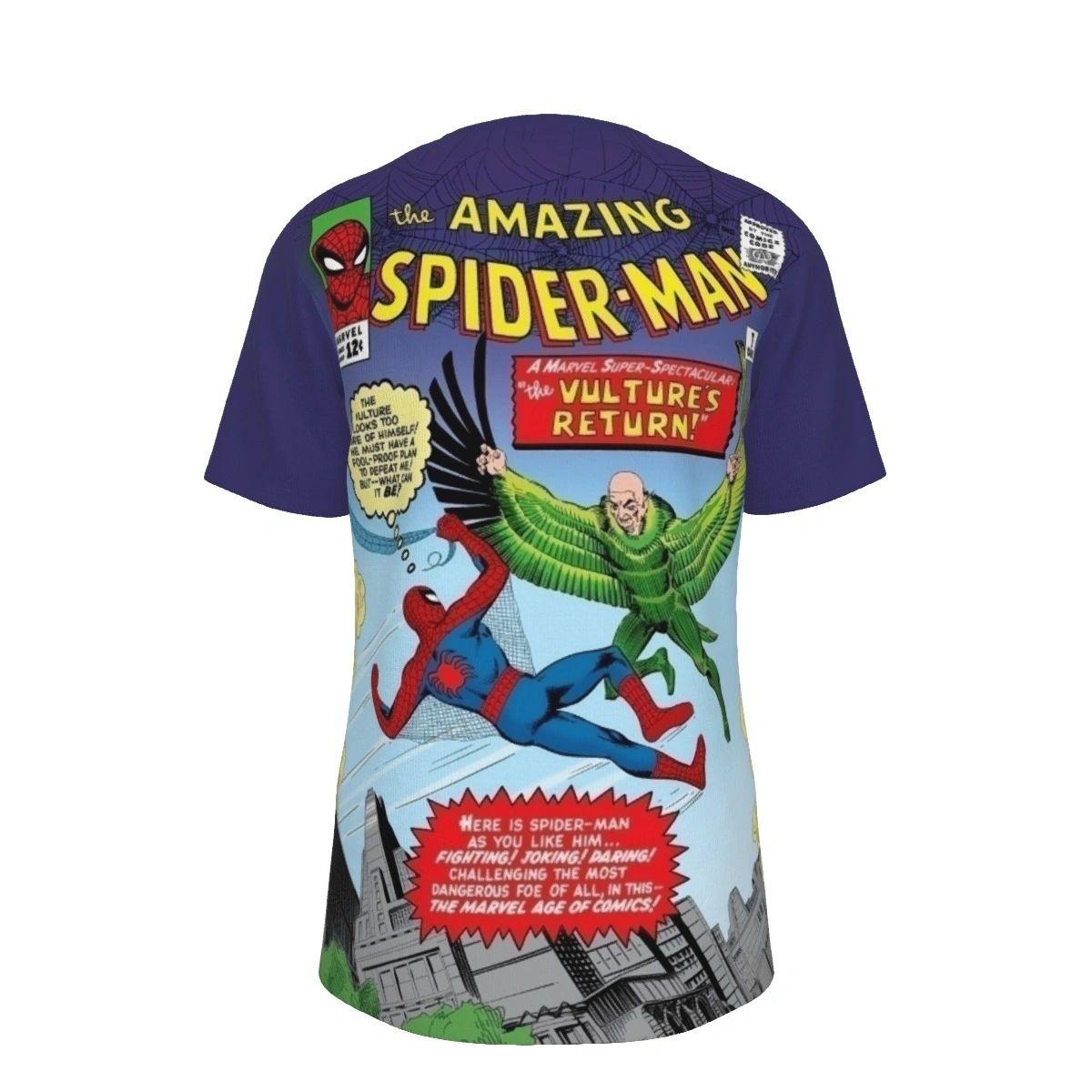 SPIDERMAN 7 ALL OVER PRINT SHIRT AND TANK
