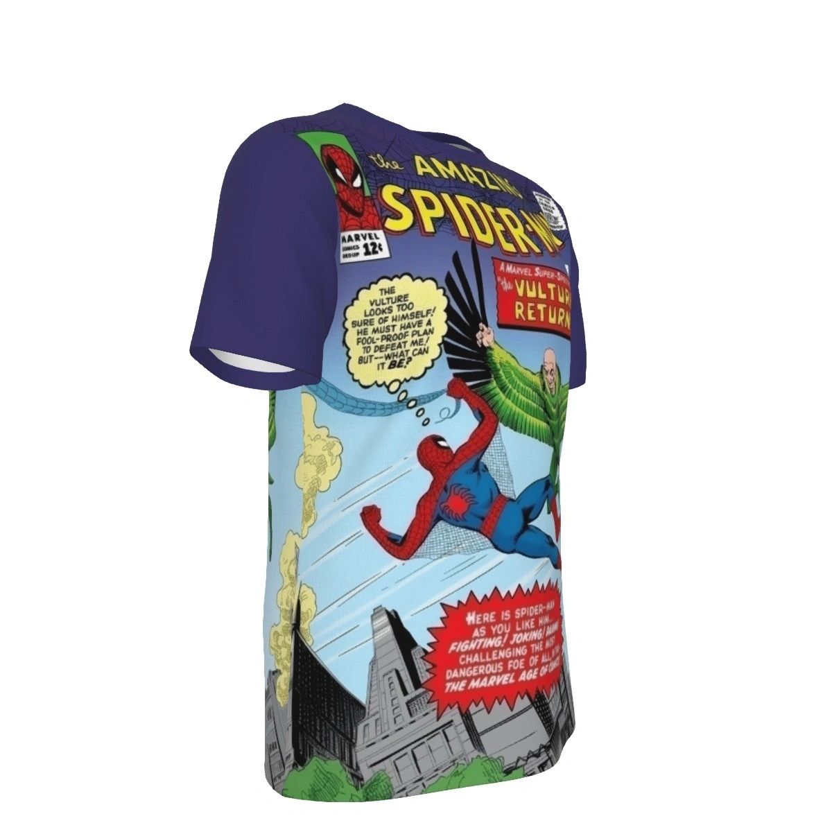SPIDERMAN 7 ALL OVER PRINT SHIRT AND TANK