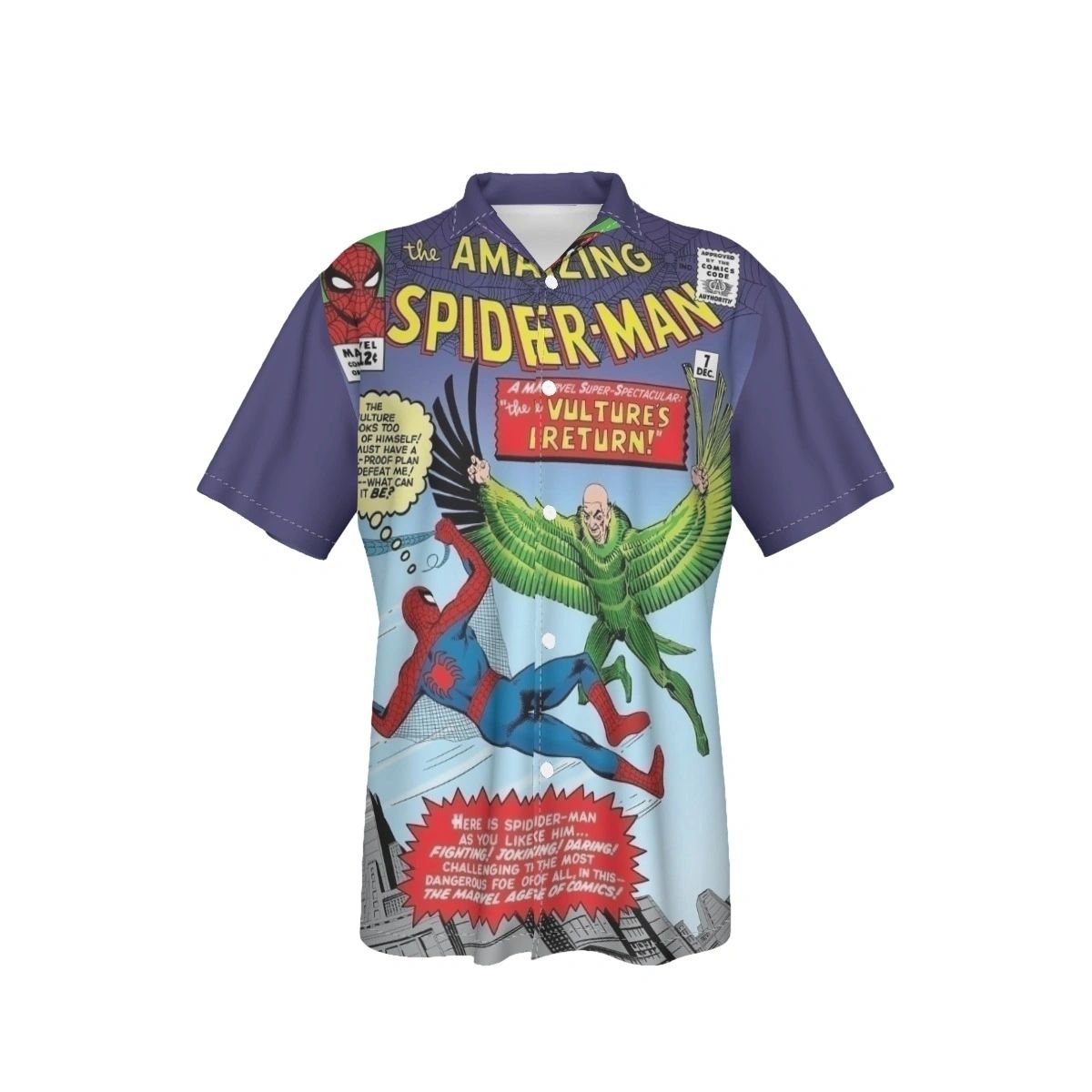 SPIDERMAN 7 ALL OVER PRINT SHIRT AND TANK