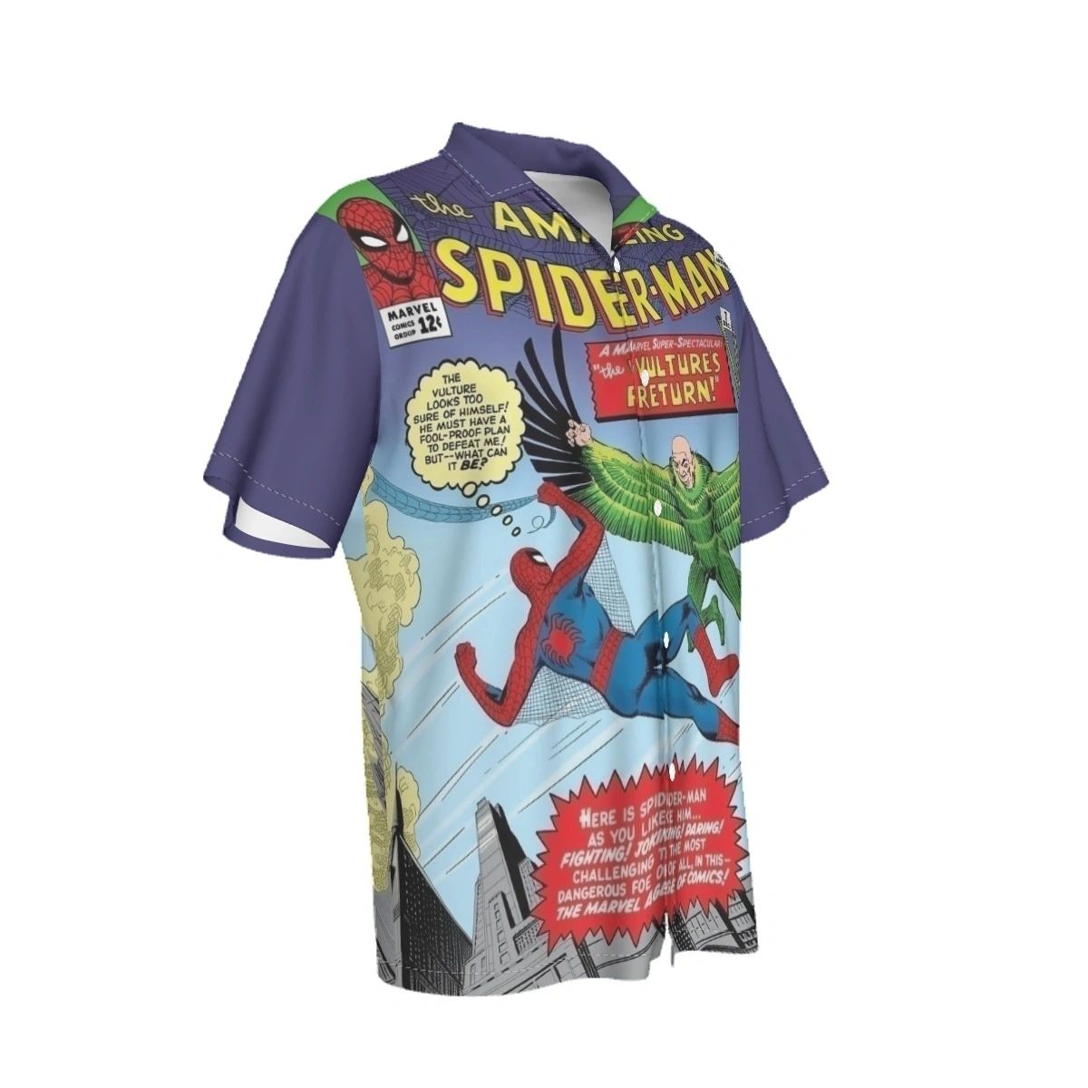 SPIDERMAN 7 ALL OVER PRINT SHIRT AND TANK