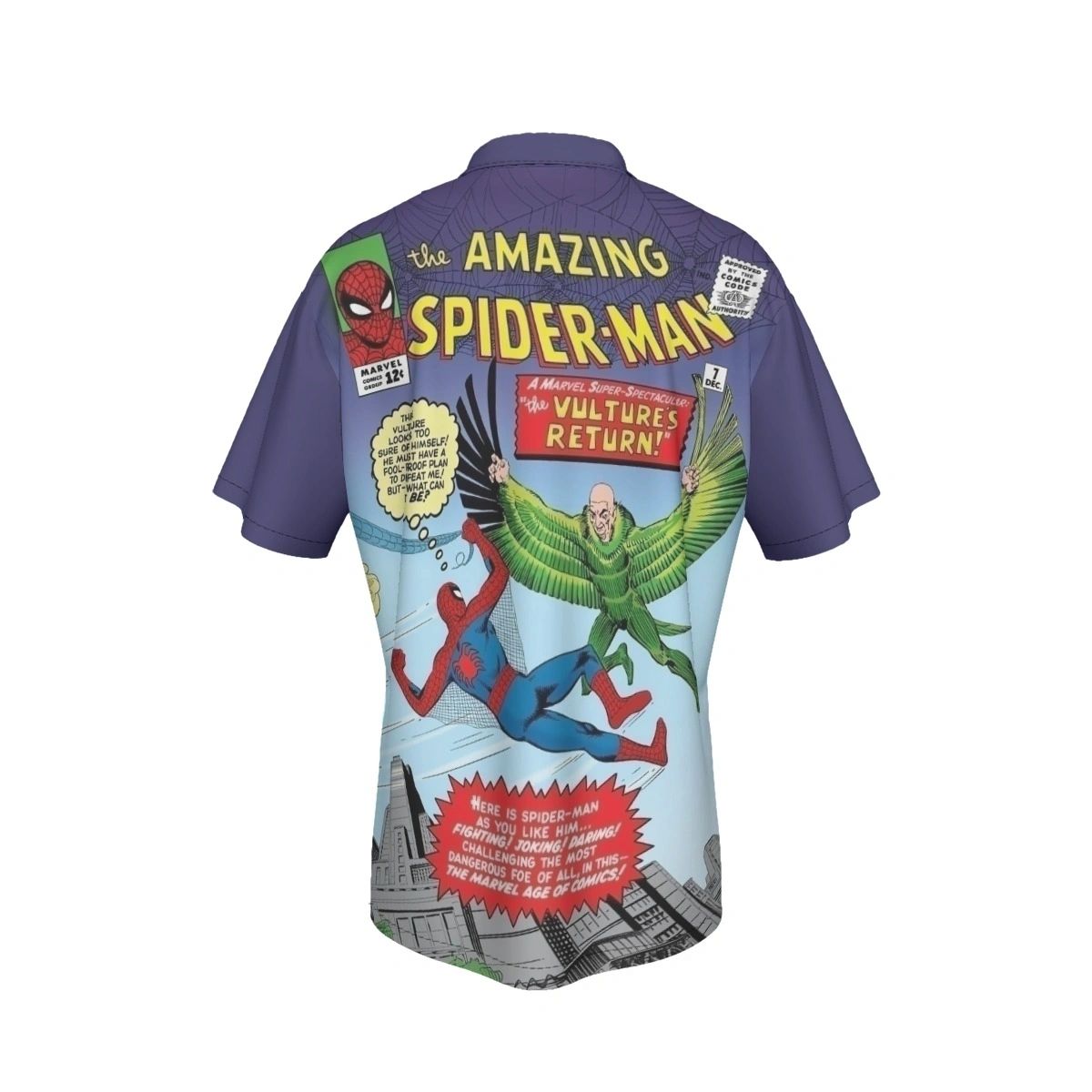 SPIDERMAN 7 ALL OVER PRINT SHIRT AND TANK