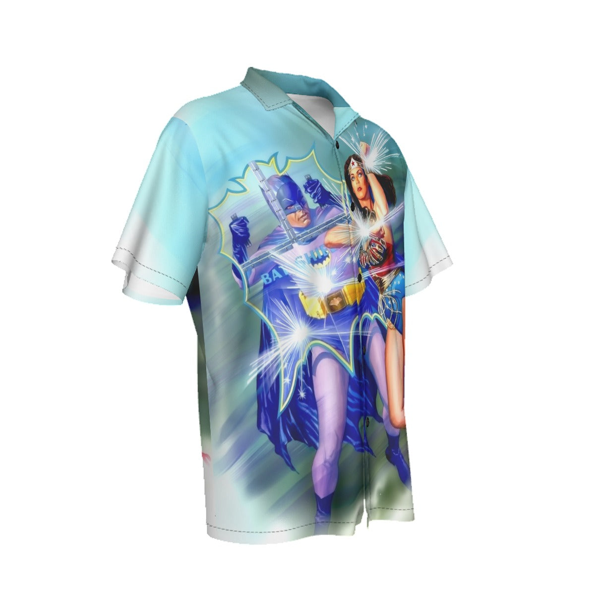 BATMAN 66 MEETS WONDER WOMAN 77 ALL OVER PRINT SHIRT AND TANK TOP - ALEX ROSS ART