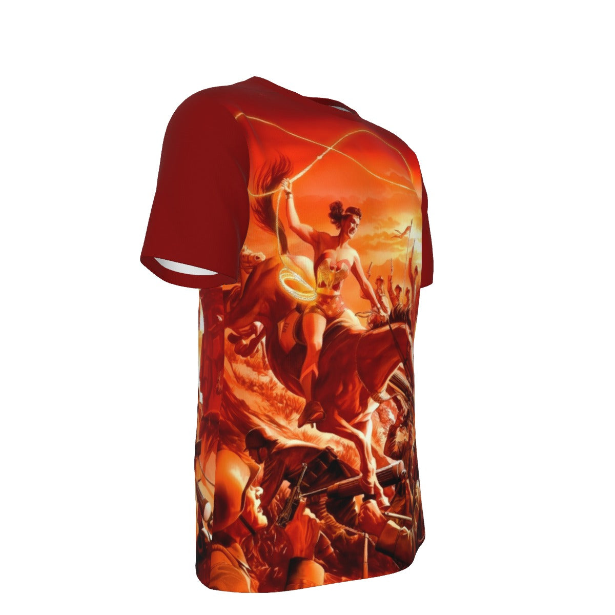 WONDER WOMAN 750 RIDING ALL OVER PRINT SHIRT AND TANK TOP - ALEX ROSS ART