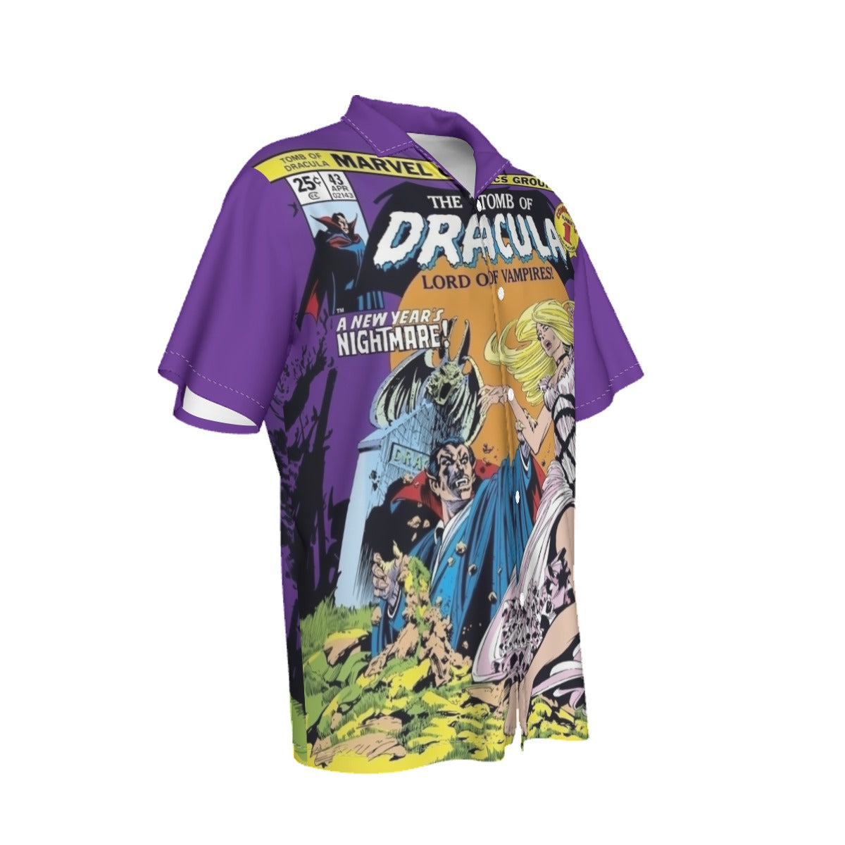 TOMB OF DRACULA 43 ALL OVER PRINT SHIRT AND TANK TOP-BERNIE WRIGHTSON ART