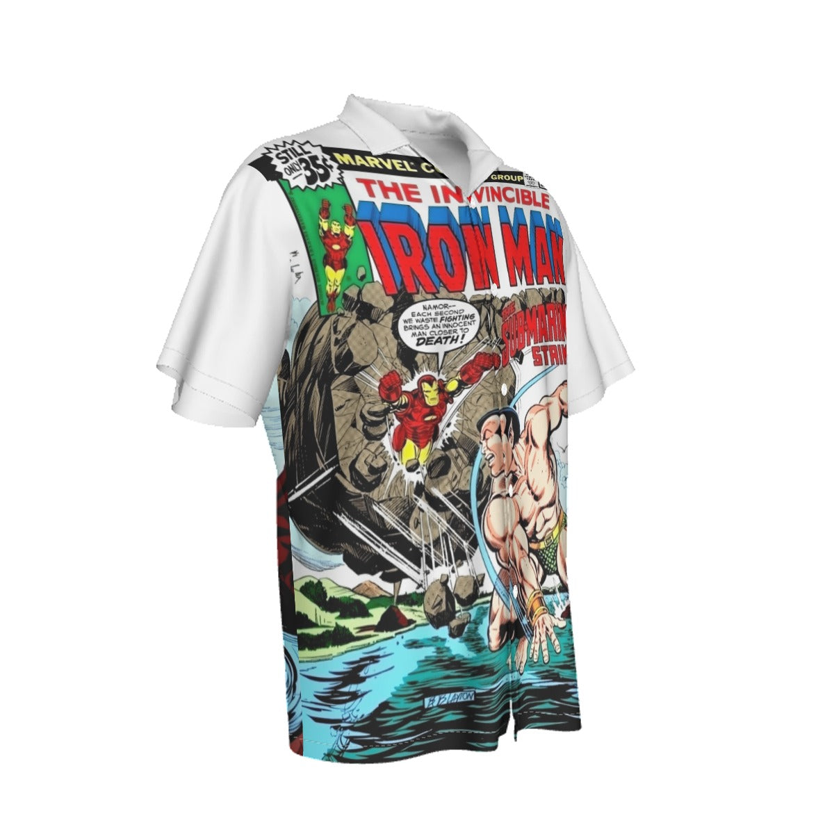 IRON MAN 120 ALL OVER PRINT SHIRT AND TANK TOP - BOB LAYTON ART