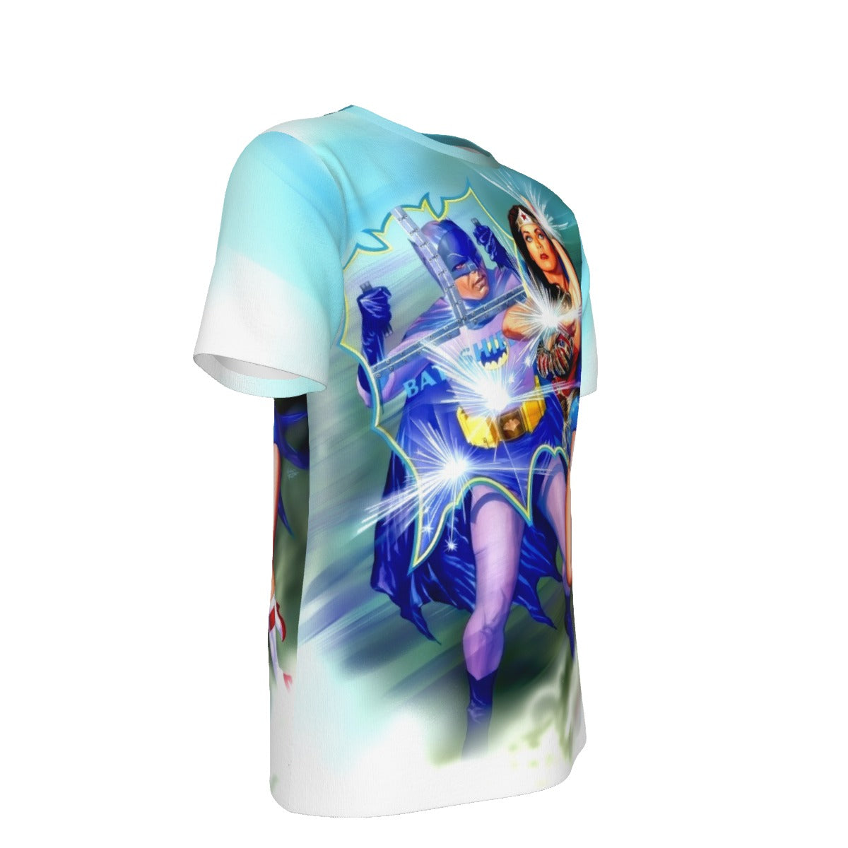 BATMAN 66 MEETS WONDER WOMAN 77 ALL OVER PRINT SHIRT AND TANK TOP - ALEX ROSS ART