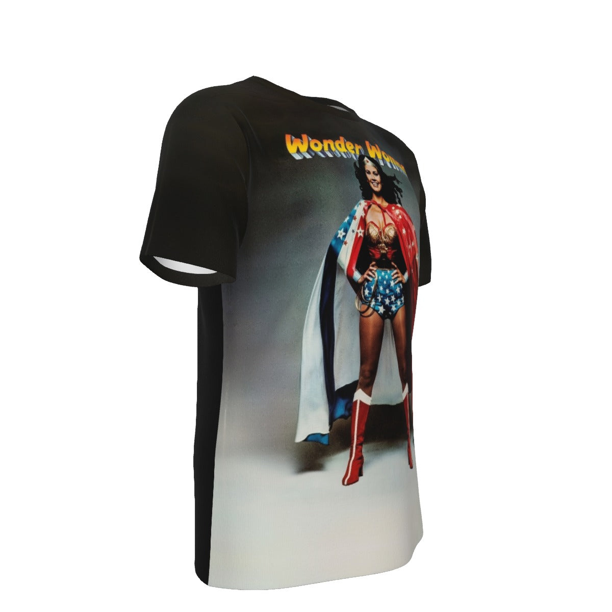 LYNDA CARTER TV WONDER WOMAN PHOTO VAR ALL OVER PRINT SHIRT AND TANK TOP