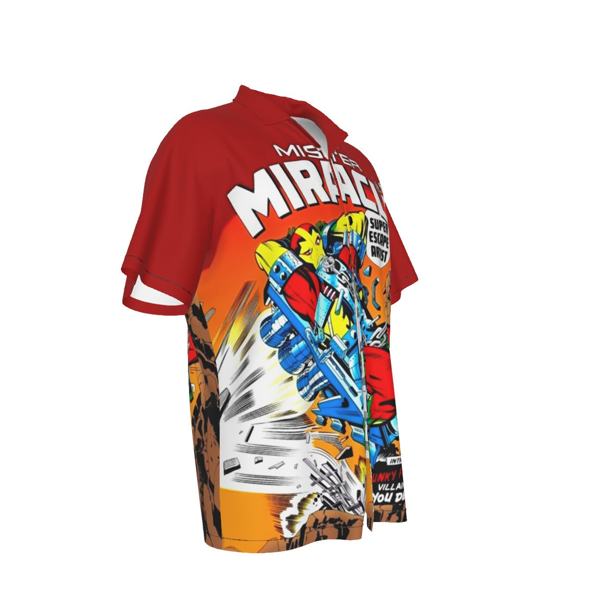 MISTER MIRACLE 5 ALL OVER PRINT SHIRT AND TANK TOP
