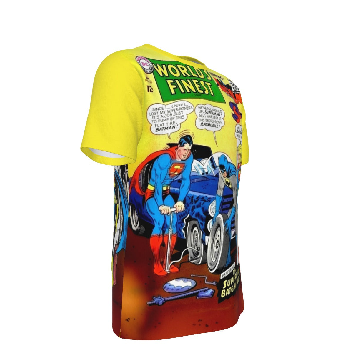 WORLD'S FINEST 169 ALL OVER PRINT SHIRT AND TANK TOP- SUPERGIRL BATGIRL