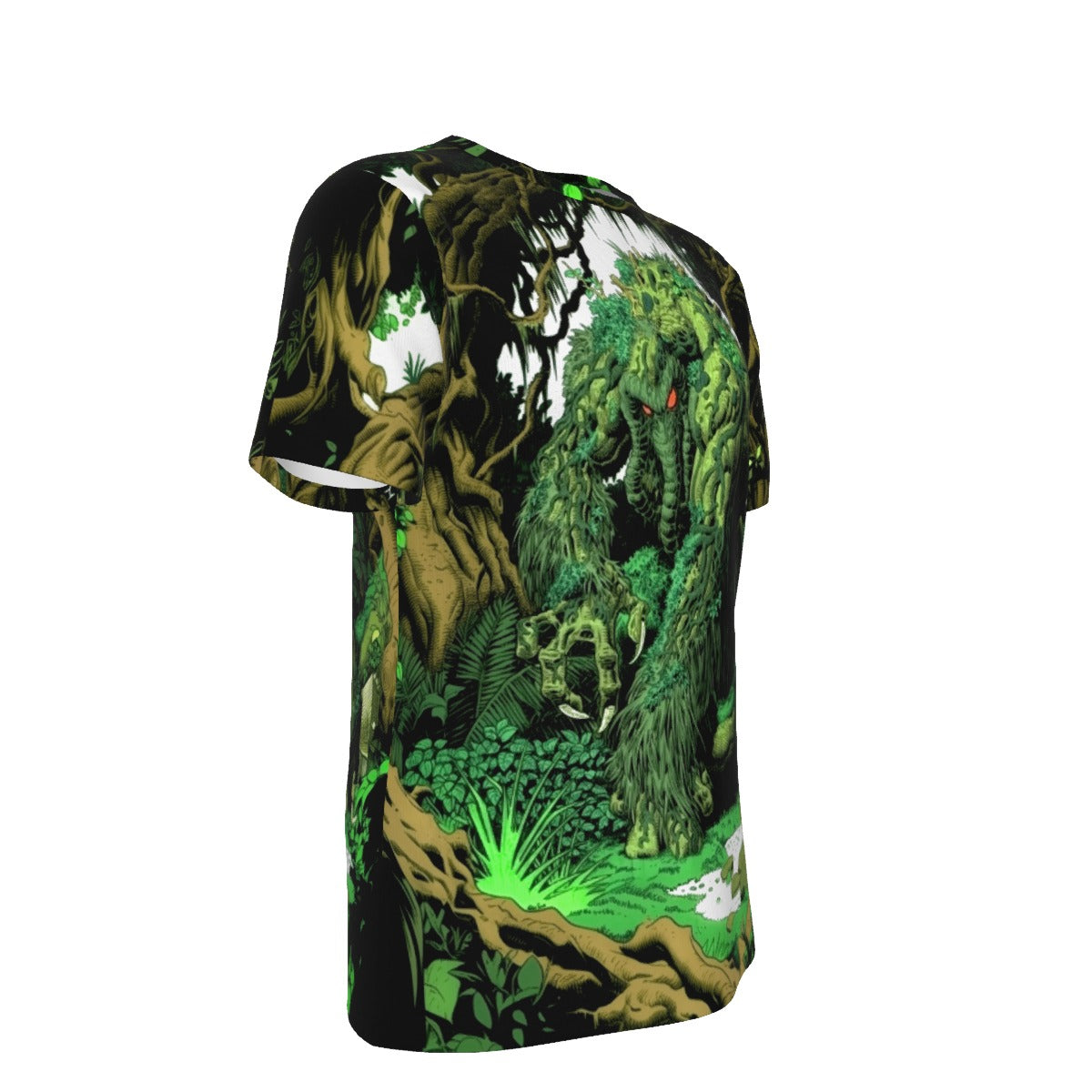 SWAMP THING PINUP ALL OVER PRINT SHIRT AND TANK TOP - ATHUR ADAMS ART