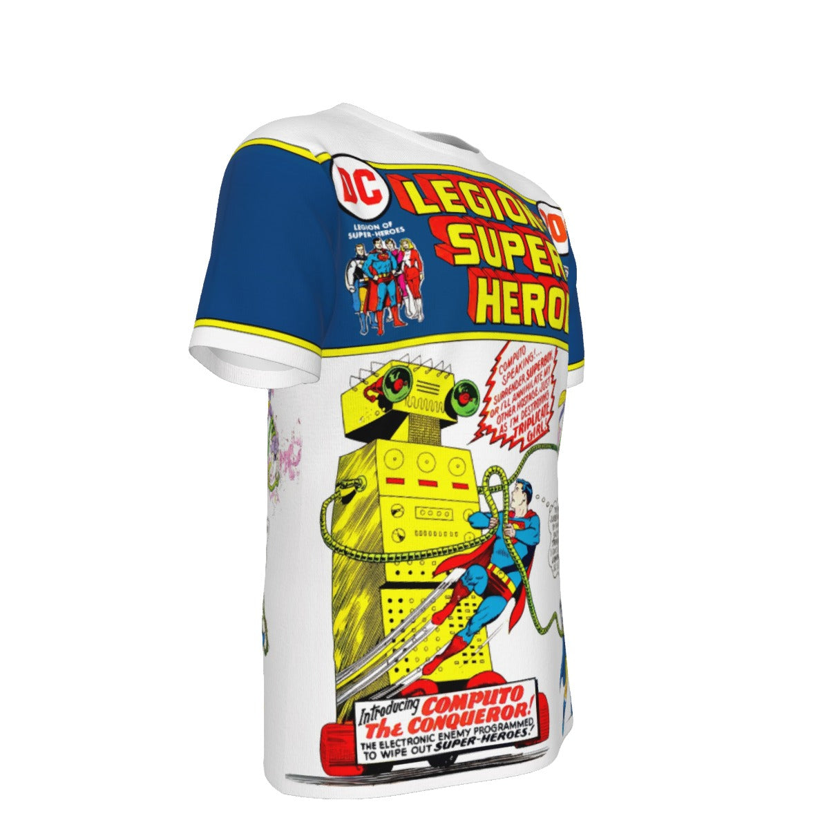 LEGION OF SUPERHEROES 3 V1 ALL OVER PRINT SHIRT AND TANK TOP - SUPERBOY
