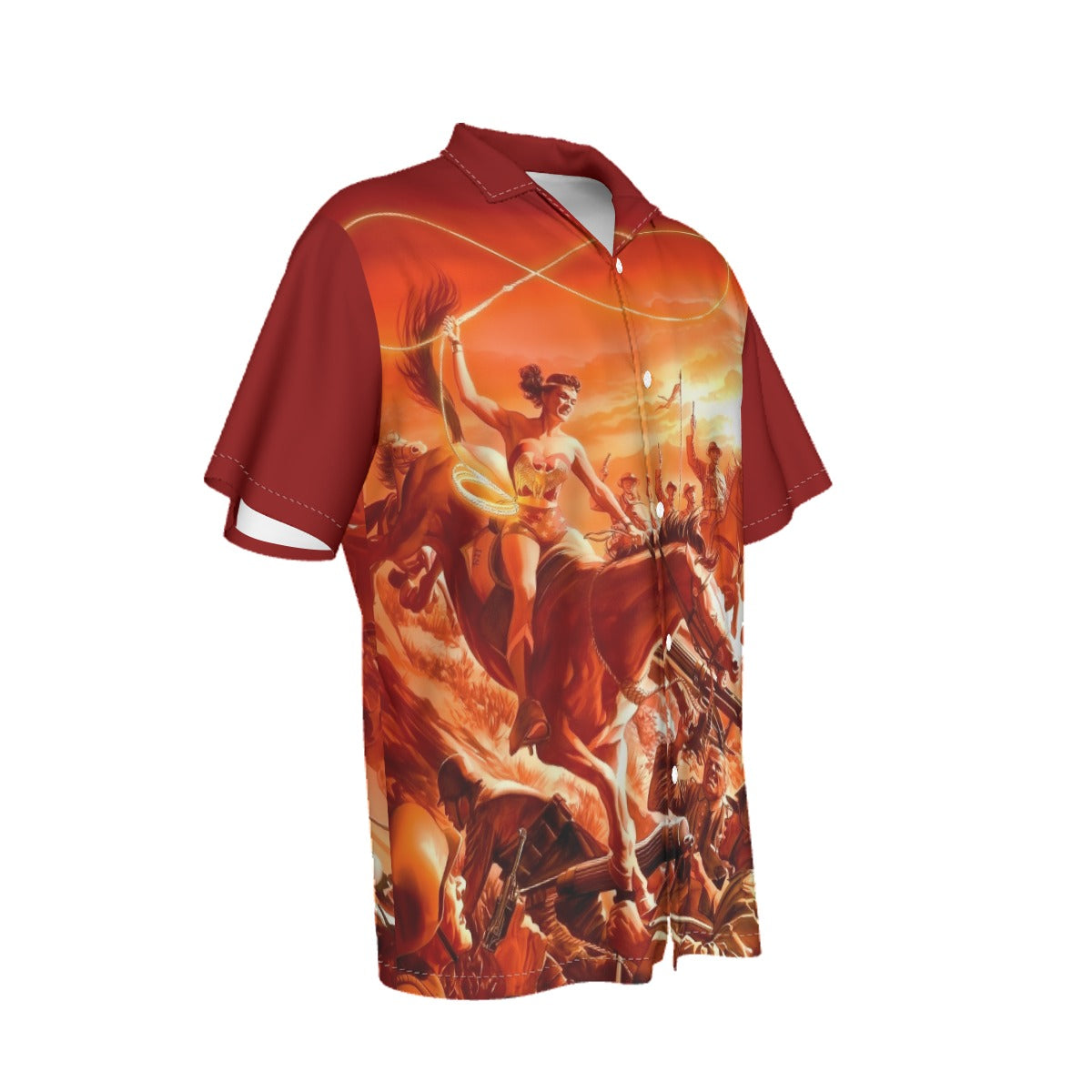 WONDER WOMAN 750 RIDING ALL OVER PRINT SHIRT AND TANK TOP - ALEX ROSS ART