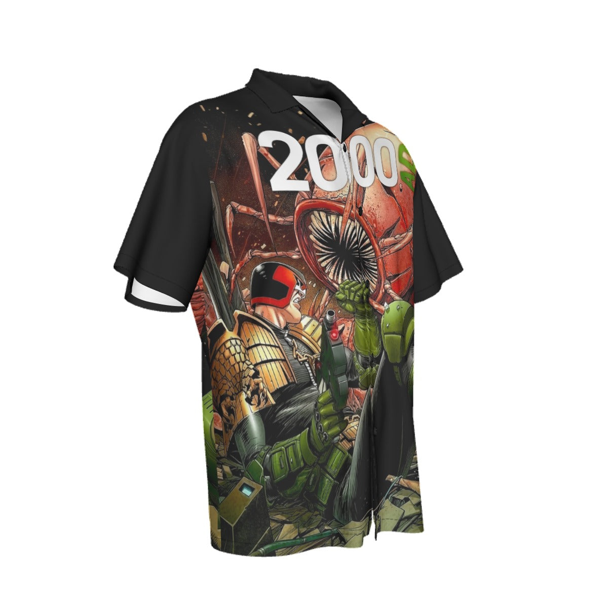 JUDGE DREDD 2000AD  1872 ALL OVER PRINT SHIRT AND TANK TOP