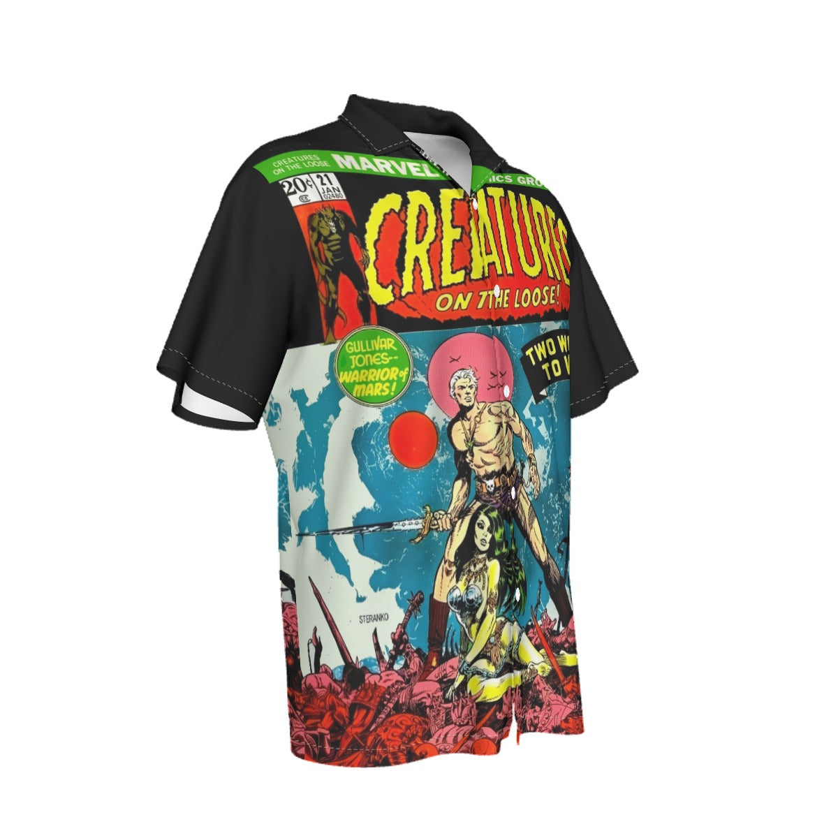 CREATURES ON THE LOOSE 21 ALL OVER PRINT SHIRT AND TANK TOP- STERANKO ART