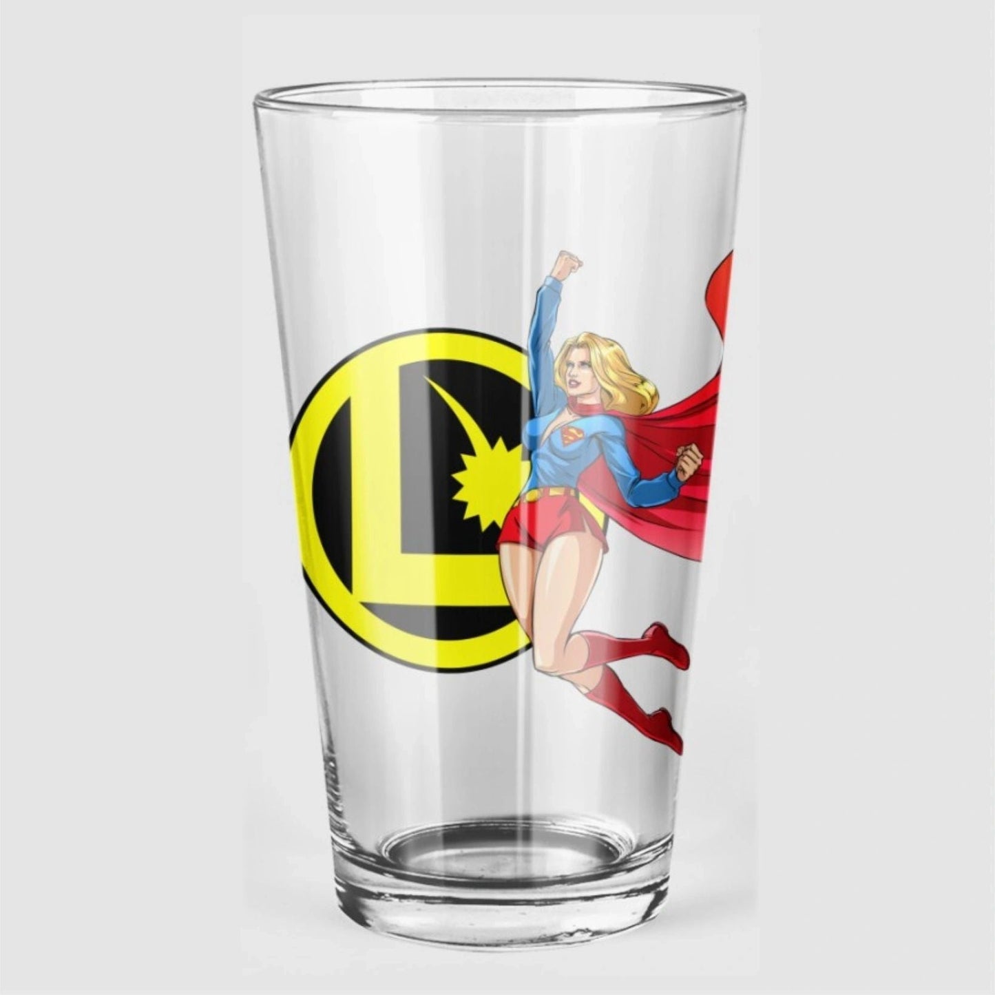 SUPER GIRL Pint Glass (with Free Shipping)
