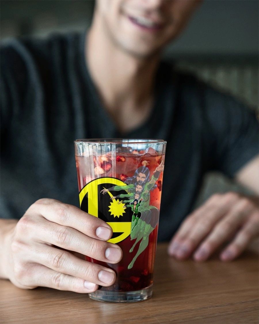 SHRINKING VIOLET PINT GLASS