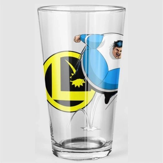 BOUNCING BOY Pint Glass (with Free Shipping)